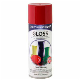 Decorative Gloss Enamel 12 oz. Aerosol Can, Fiesta Red