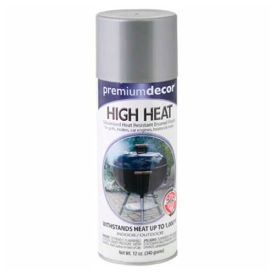 Premium High Heat Enamel Spray 12 oz. Aerosol Can, Aluminum - 347534