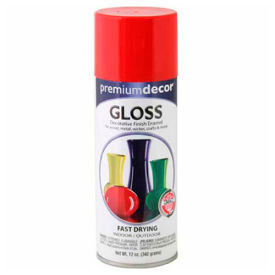 Gloss Enamel 12 oz. Aerosol Can, Hot Red - 705283