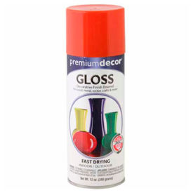 Premium Decorative Gloss Enamel 12 oz. Aerosol Can, Pumpkin Orange
