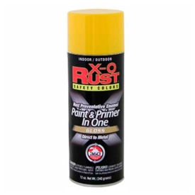 12 oz. Aerosol Can Safety Colors Paint & Primer In One, Safety Yellow, Flat