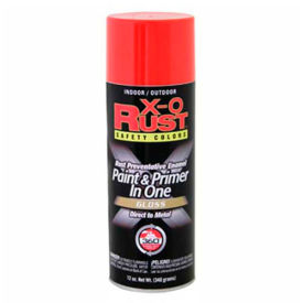 12 oz. Safety Colors Paint & Primer In One, Bright Red, Flat