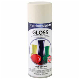 Premium Dcor Decorative Gloss Enamel 12 oz. Aerosol Can, Ivory