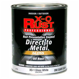 Oil Base DTM Enamel, Gloss Finish, Gloss White, Quart