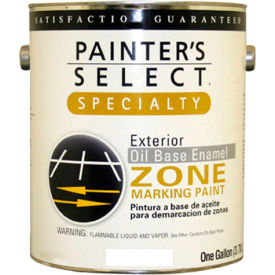 Oil Zone Marking Paint, Flat Finish, White, Gallon - 353797