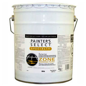 Oil Zone Marking Paint, Flat Finish, White, 5-Gallon