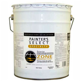 Painter's Select Oil Zone Marking Paint, Flat Finish, Yellow, 5-Gallon