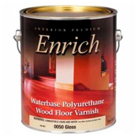Enrich Varnish & Floor Finish, Waterbase, Gloss Finish, Gallon