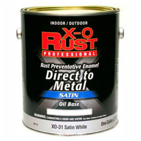 Oil Base DTM Enamel, Satin Finish, White, Gallon - 802710