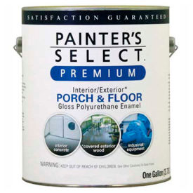 Painter's Select Porch & Floor Coating, Polyurethane Oil, Gloss Finish, White, Gallon