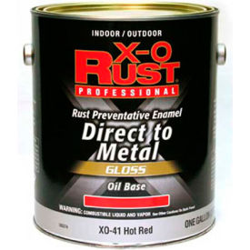 Oil Base DTM Enamel, Gloss Finish, Hot Red, Gallon