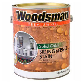 Solid Color Oil Siding & Fence Wood Stain, White, Gallon