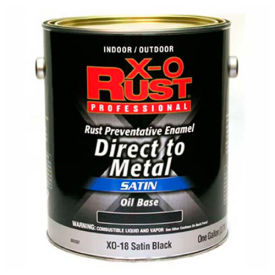 Oil Base DTM Enamel, Satin Finish, Satin Black, Gallon