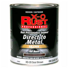 Oil Base DTM Enamel, Gloss Finish, Seal Brown, Quart