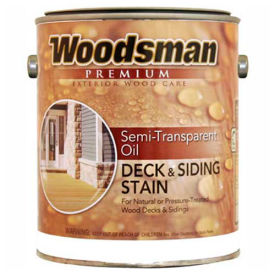 Semi-Transparent Oil Deck, Siding & Fence Wood Stain, Redwood, Gallon