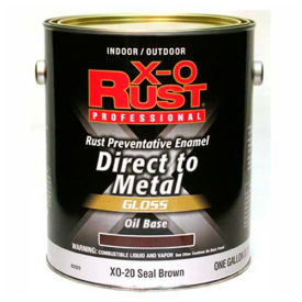 Oil Base DTM Enamel, Gloss Finish, Seal Brown, Gallon