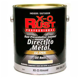 X-O Rust Oil Base DTM Enamel, Gloss Finish, Almond, Gallon