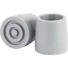 Utility Walker Replacement Tip, 1-1/8", Gray, 1 Each