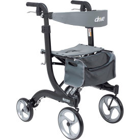 Nitro Euro Style Walker Rollator, Tall Height, Black