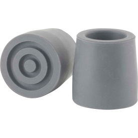 Utility Walker Replacement Tip, 1", Gray, 1 Each