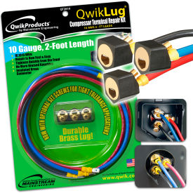 3 Terminal Repair Lugs - 10 AWG, 2' Leads With Nut