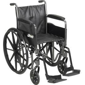 Detachable Full Arms, Swing Away Footrests, 20" Seat