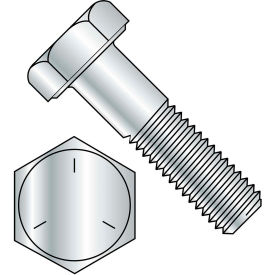 Hex Cap Screw - 1/4-20 x 2" - Carbon Steel - Zinc CR+3 - Gr 5 - PT - UNC - Pkg of 100