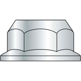 Serrated Hex Flange Nut - 1/4-20 - Zinc CR+3 - Case Hardened Steel - UNC - Pkg of 100