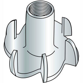 Tee Nut - 1/4-20 x 5/16" L - 3 Prong - Steel - Zinc CR+3 - Pkg of 250