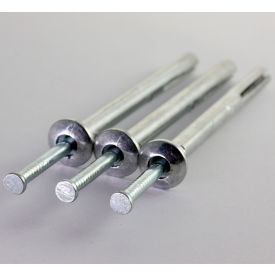 Hammer Drive Anchor - 1/4" x 1" - Mushroom Head - Alloy Steel - Zinc - Pack of 100