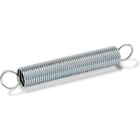 Extension Spring - 0.25 OD x 0.0286 Wire Dia. - Zinc - Pkg of 12 - USA