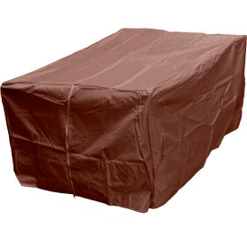 Fire Pit Cover - Rectangle Heavy Duty Waterproof 50"L x 38"W x 23"H Mocha