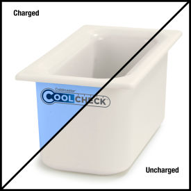 Coolcheck Food Pan, 12-11/16"L x 6-7/8"W x 6"H, White