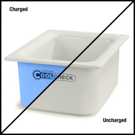 Coldmaster Coolcheck Food Pan, 12-3/4"L x 10-3/8"W x 6"H, White