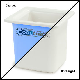 Coldmaster 6" D Sixth-Size High Capacity Food Pan - White/Blue