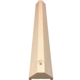 4' Ultra Parking Block, 3-1/4"H, White
