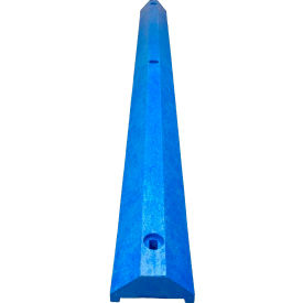 6' Ultra Parking Block with Hardware, 3-1/4"H, Blue