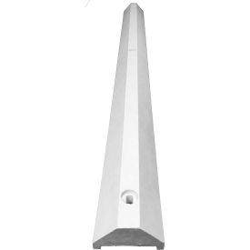 6' Ultra Parking Block, 3-1/4"H, White, ULTRA3672PBW