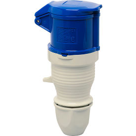 Female Connector, 30/32A, 3P, 230/250Vac, 6 Hr, IP44, With Cable Sleeve