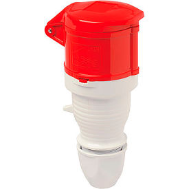 Female Connector, 16/20A, 5P, 400Vac,6 Hr,IP44, With Dome Connector Back Shell