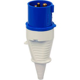 Male Plug, 60/63A, 4P, 230/250Vac, 9 Hr, IP44, With Cable Sleeve