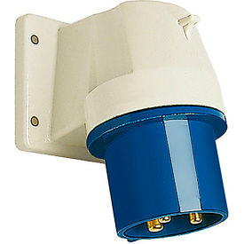 Male Inlet, 30/32A, 3P, 230/250Vac, 6 Hr, IP44, Angled 80 Degree
