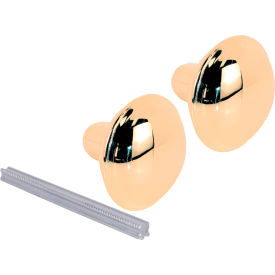 Solid Brass Victorian-Style Knob Set, E 2297