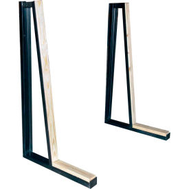 A-Frame Slab Rack Single-Sided Wall Display, 60"W x 36"D x 60"H