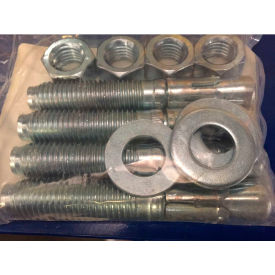 Bluff Lag Bolts, 3/4" Diameter, 4-3/4"L, 4 bolts per kit