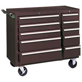 310XB K1800 Series 39-3/8"W X 18"D X 35"H 10 Drawer Brown Roller Cabinet