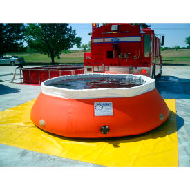 Low-Sided Self Supporting Tank - 22 Oz. Thickness 84" Dia. x 33"H 500 Gallon Blue
