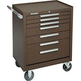 277XB K1800 Series 27"W X 18"D X 35"H 7 Drawer Brown Roller Cabinet