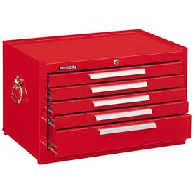 Signature Series 29"W X 20"D X 16-5/8"H 5 Drawer Red Mechanics Chest