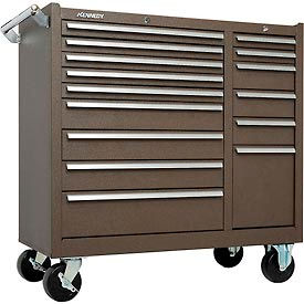 315XB K1800 Series 39-3/8"W X 18"D X 39"H 15 Drawer Brown Roller Cabinet